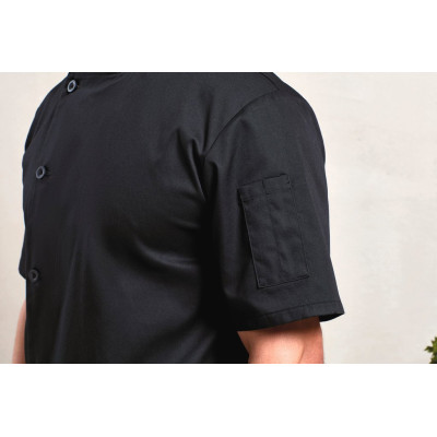 ‘Essential’ short-sleeved chef’s jacket.